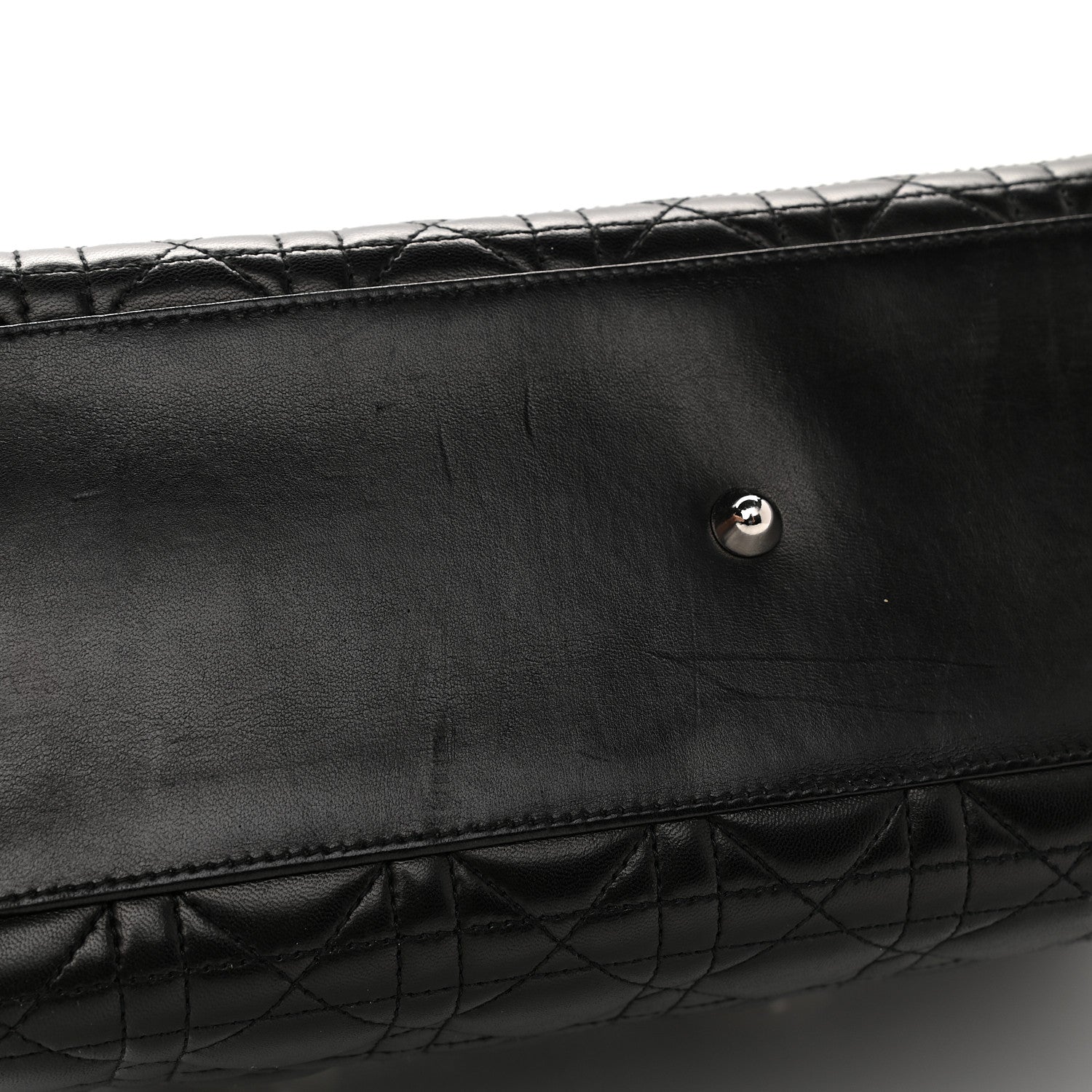 Christian Dior Lambskin Cannage Large Lady Dior Black 7 of 12