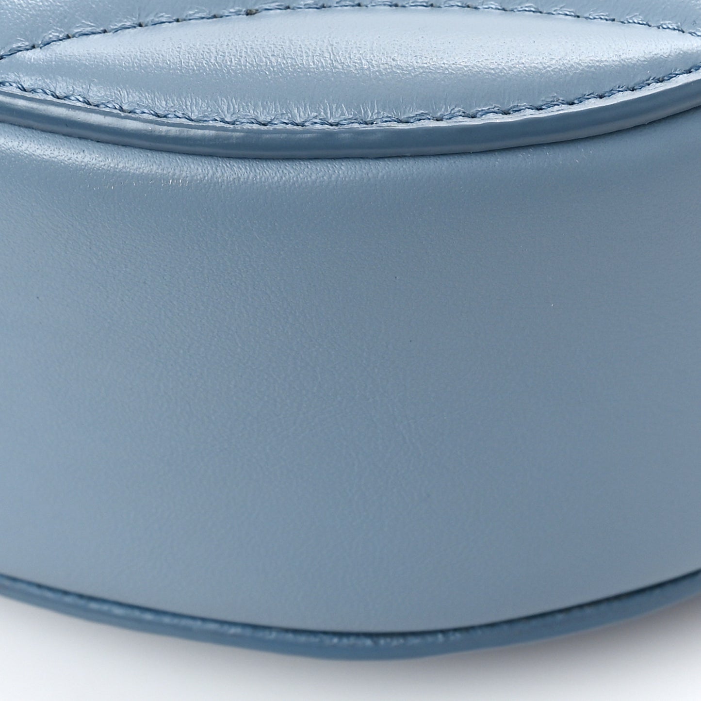 Calfskin Quilted Mini Drew Bijou Shoulder Bag Washed Blue