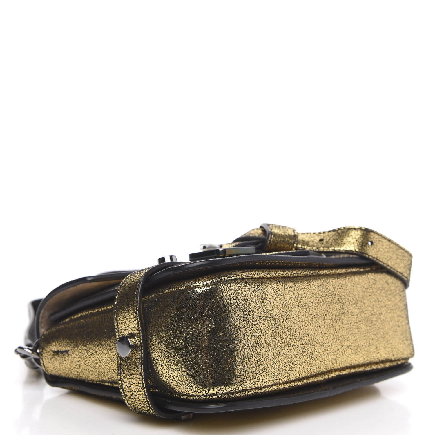 Jimmy Choo Metallic Goatskin Lexie S Crossbody Gold 4 of 9
