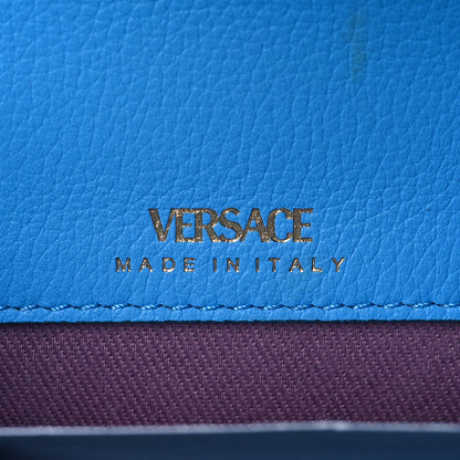 Versace Grained Calfskin La Medusa Crossbody Bag DV Blue 6 of 9