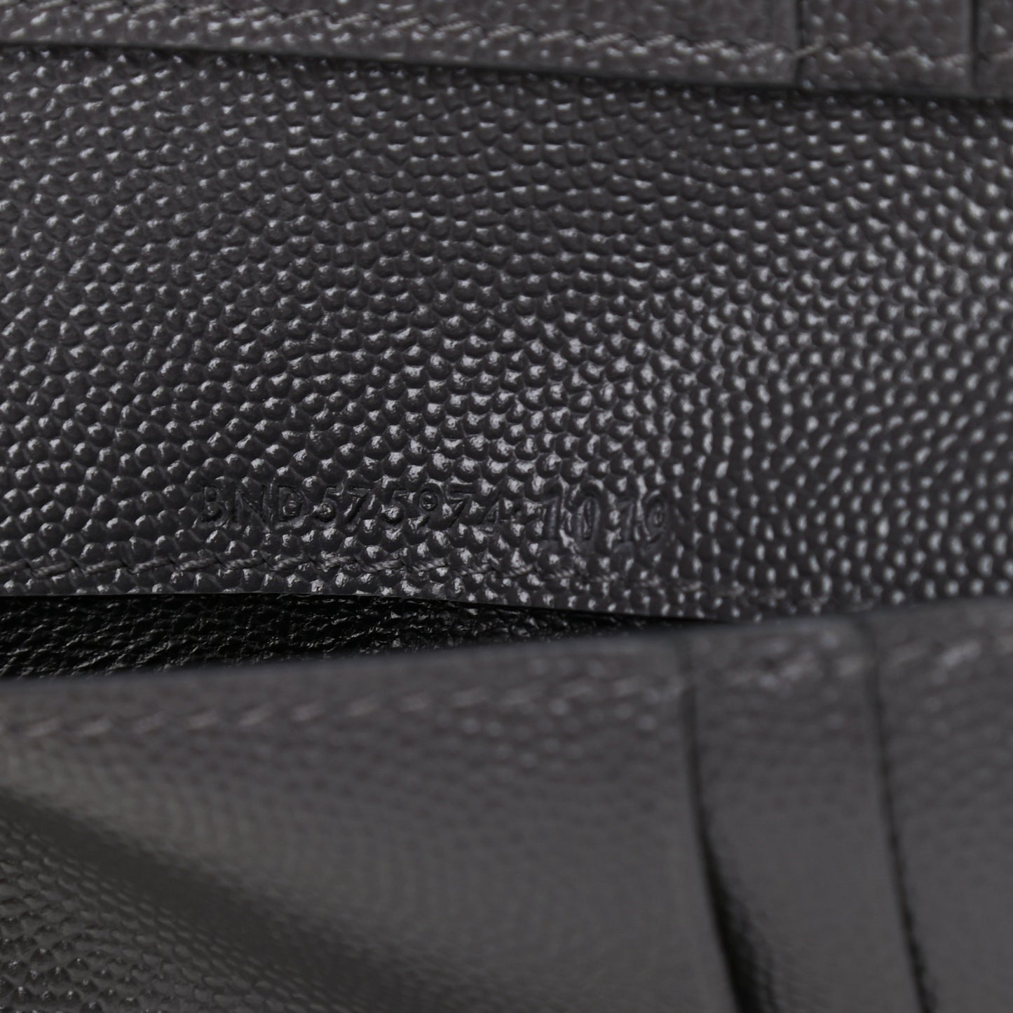 Grain De Poudre Matelasse Chevron Monogram Zipped Two-Part Wallet Storm