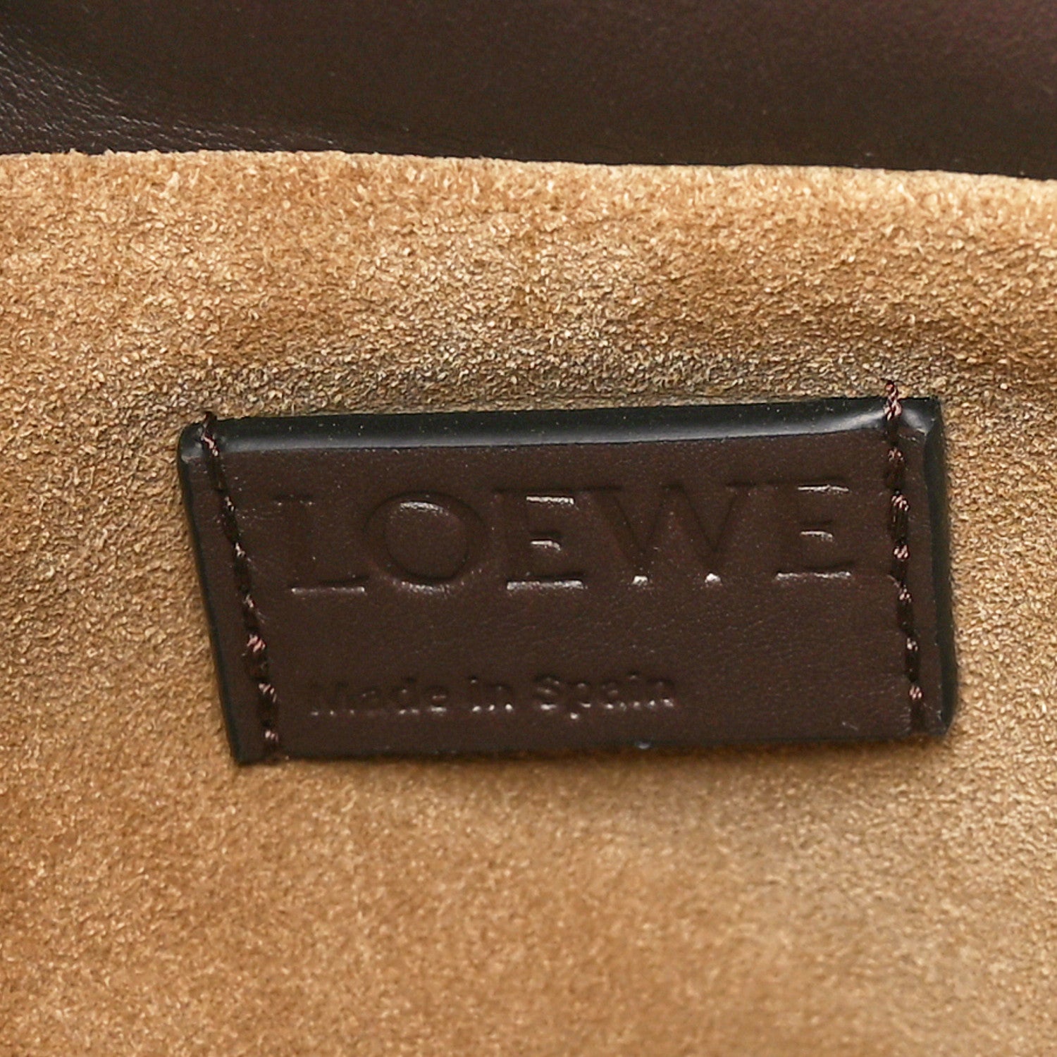 Loewe Calfskin Mini Flamenco Knot Clutch Chocolate 6 of 10