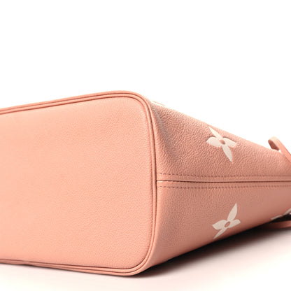 Louis Vuitton Empreinte Monogram Giant Neverfull MM Trianon Pink Cream 10 of 11