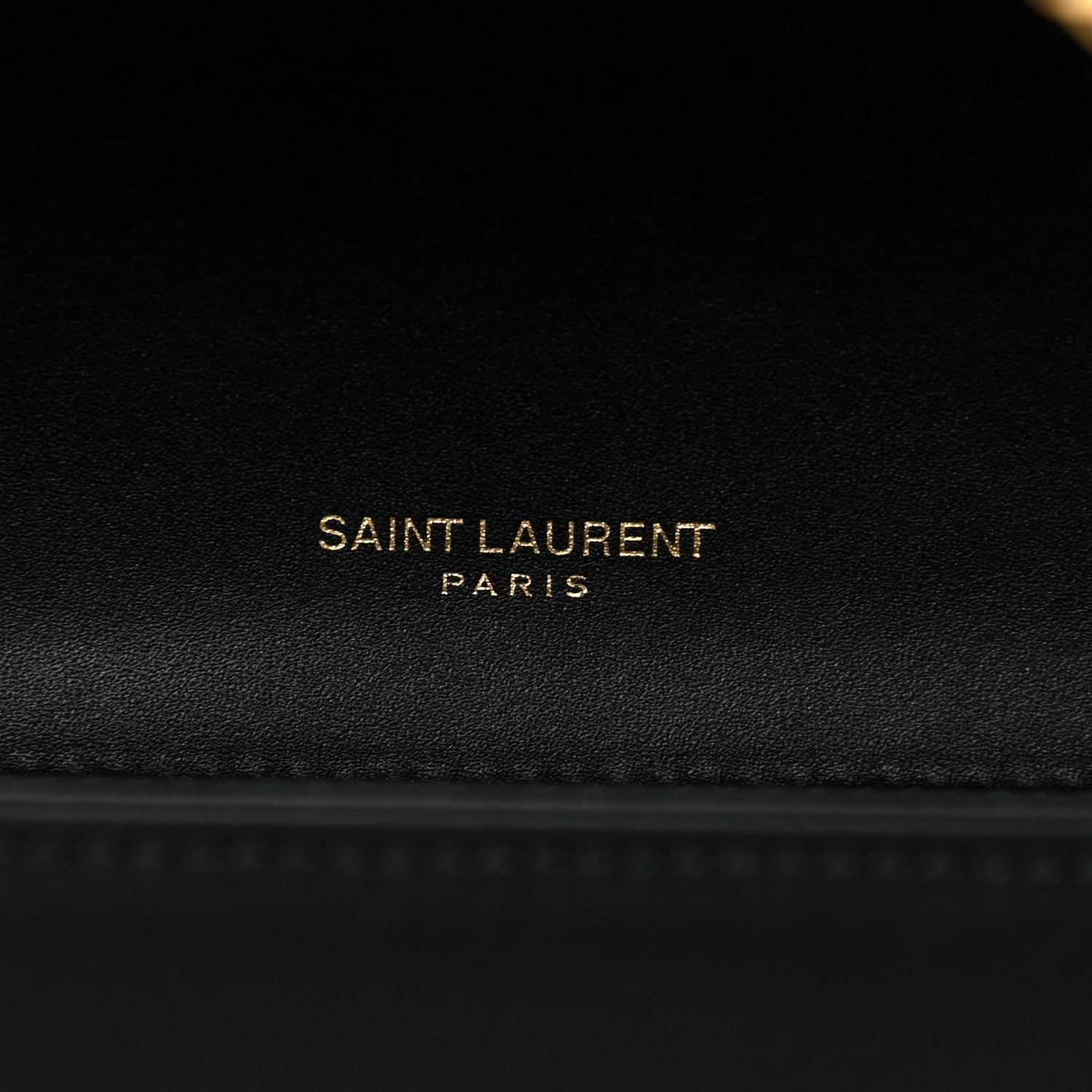 Saint Laurent Calfskin Small Classic Monogram Kate Tassel Satchel Black 7 of 17