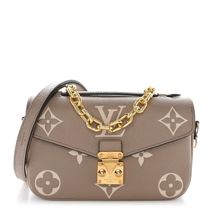 Louis Vuitton Empreinte Monogram Giant Pochette Metis East West Tourterelle Creme 1 of 11