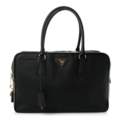 Prada Saffiano Lux Bowler Black 1 of 10