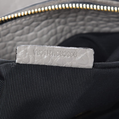 Burberry Heritage Grain Check Embossed Medium Dewsbury Tote Pale Grey 10 of 10
