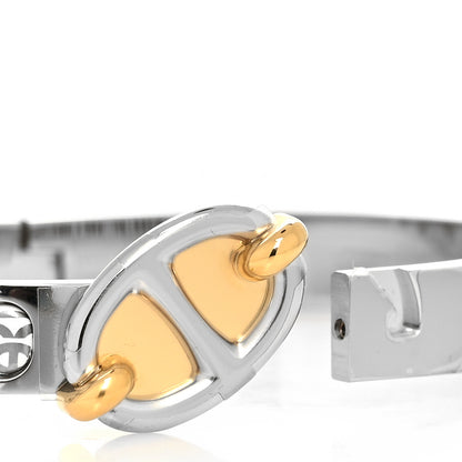Hermes Enamel Mini Clic Chaine d'Ancre Bracelet PM Orfèvre White Platine White 4 of 5