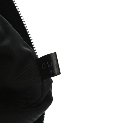 Gucci Nylon Guccissima Zip Top Pouch Black 7 of 8