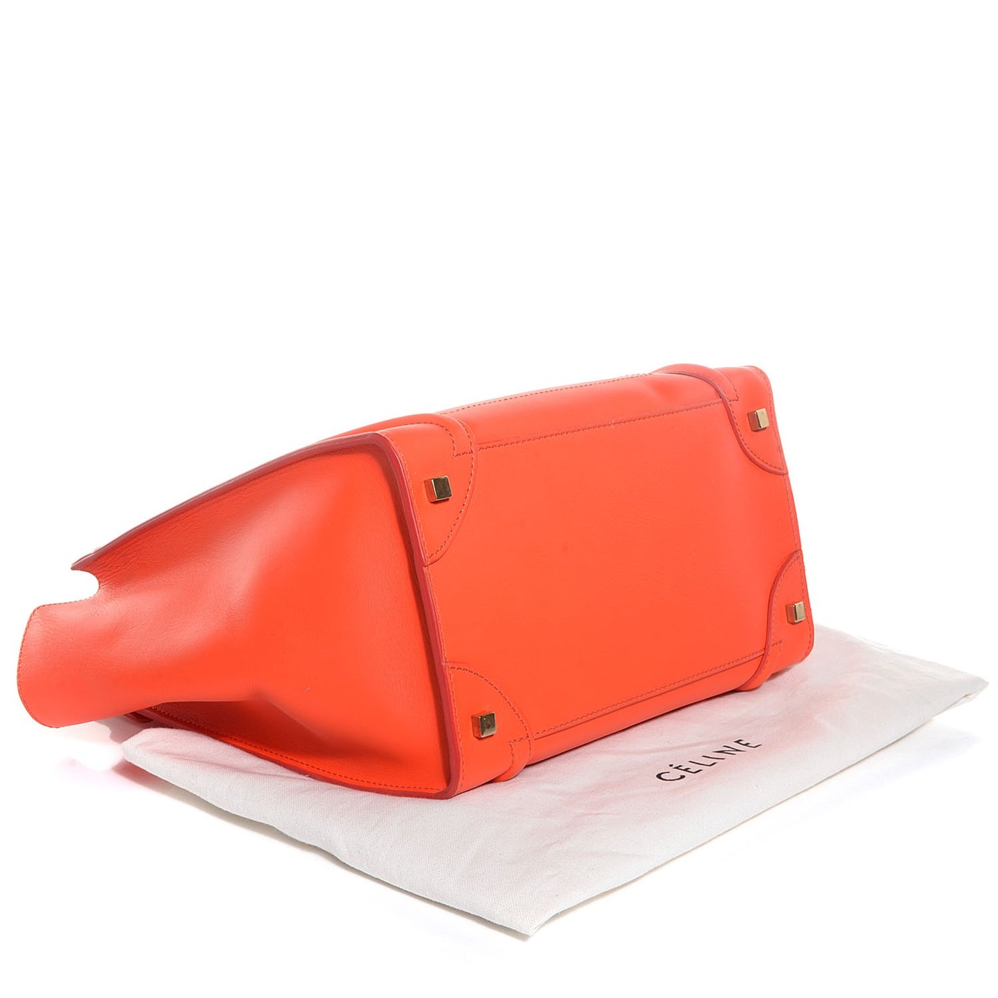 Smooth Calfskin Mini Luggage Bright Orange