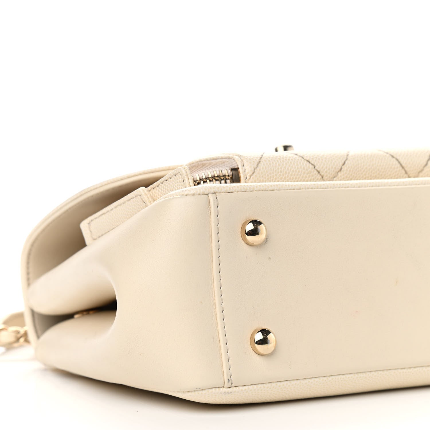 Chanel Caviar Quilted Small Business Affinity Flap White 9 of 10