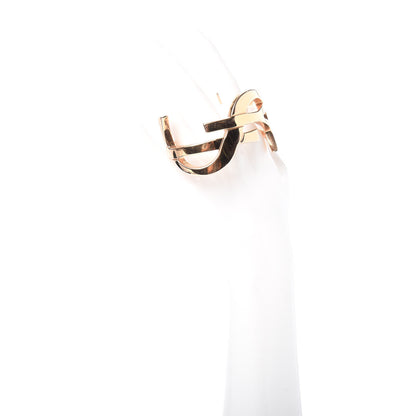 Saint Laurent Brass Monogram Medium Cuff Bracelet Rose Gold 2 of 5