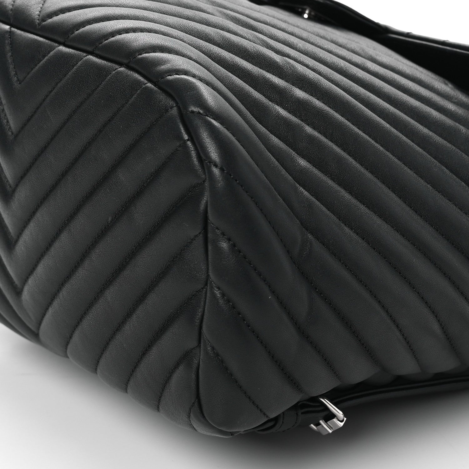 Chanel Calfskin Chevron Quilted Large Urban Spirit Backpack Black 10 of 10