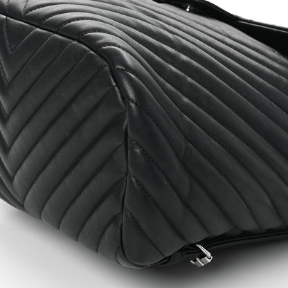 Chanel Calfskin Chevron Quilted Large Urban Spirit Backpack Black 10 of 10