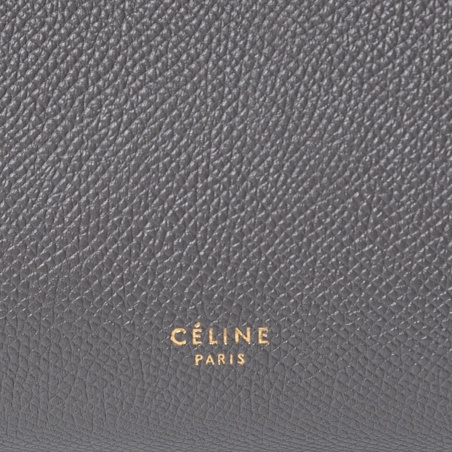 Grained Calfskin Micro Belt Bag Grey