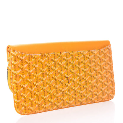 Goyard Goyardine Sainte Marie Soft Clutch Yellow 4 of 14