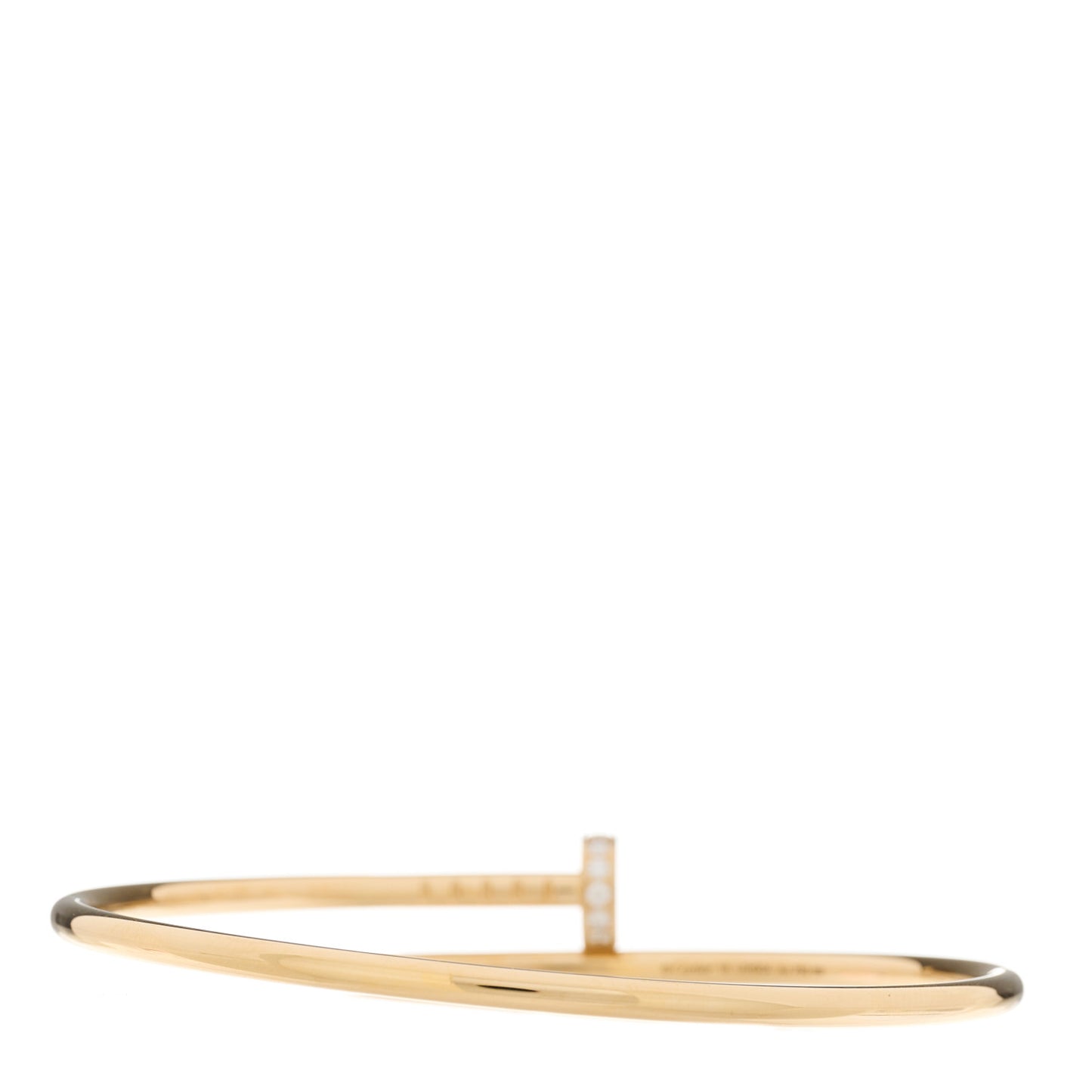 18K Yellow Gold Diamond Small Juste Un Clou Bracelet 16