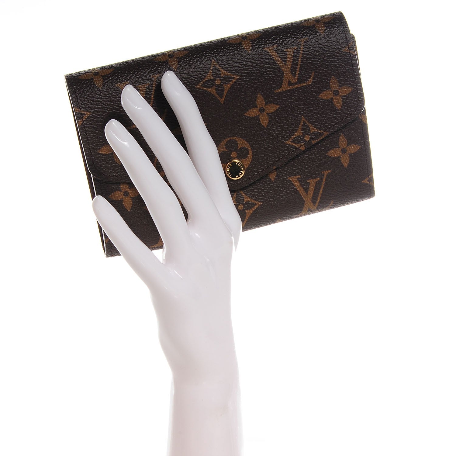Louis Vuitton Monogram Sarah Compact Wallet 2 of 8