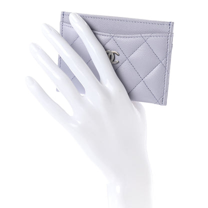 Chanel Caviar Quilted Card Holder Light Purple 2 of 8