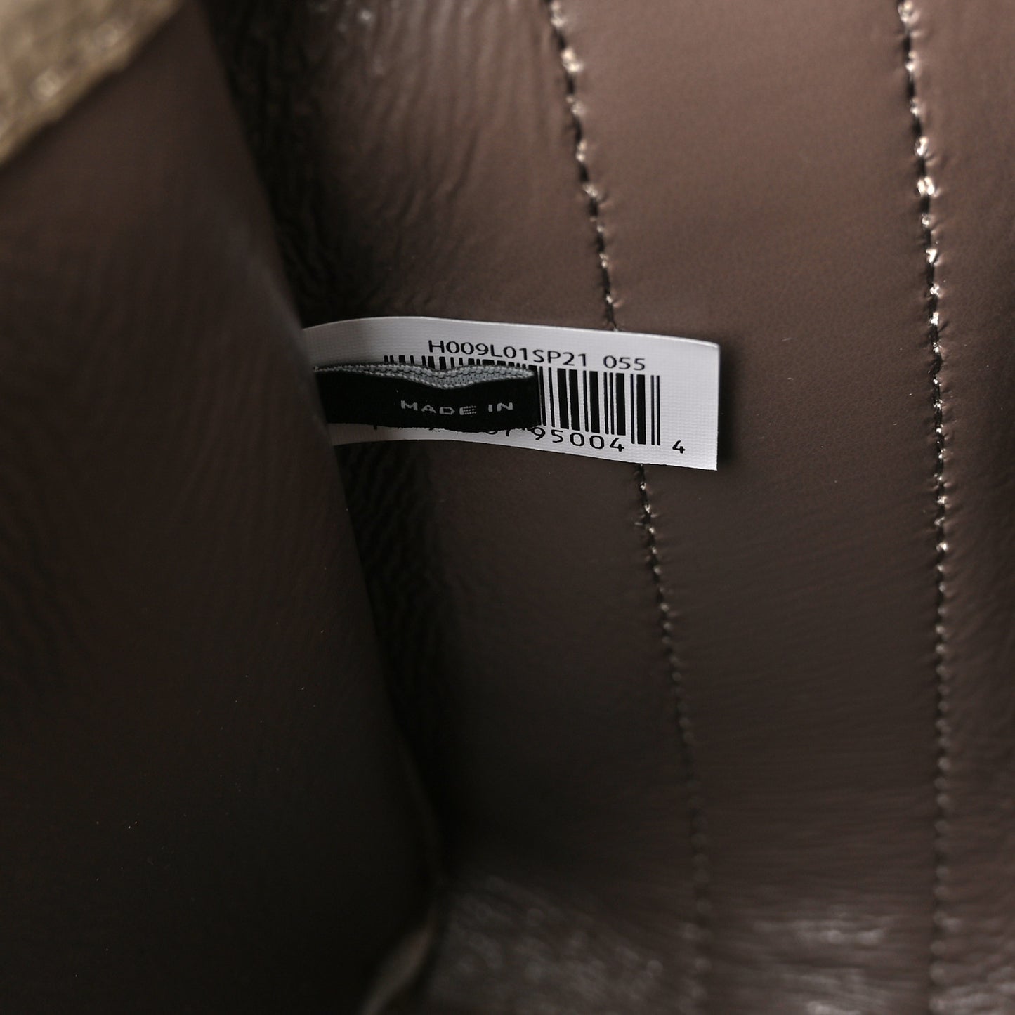 Grained Calfskin Small The Tote Bag Taupe