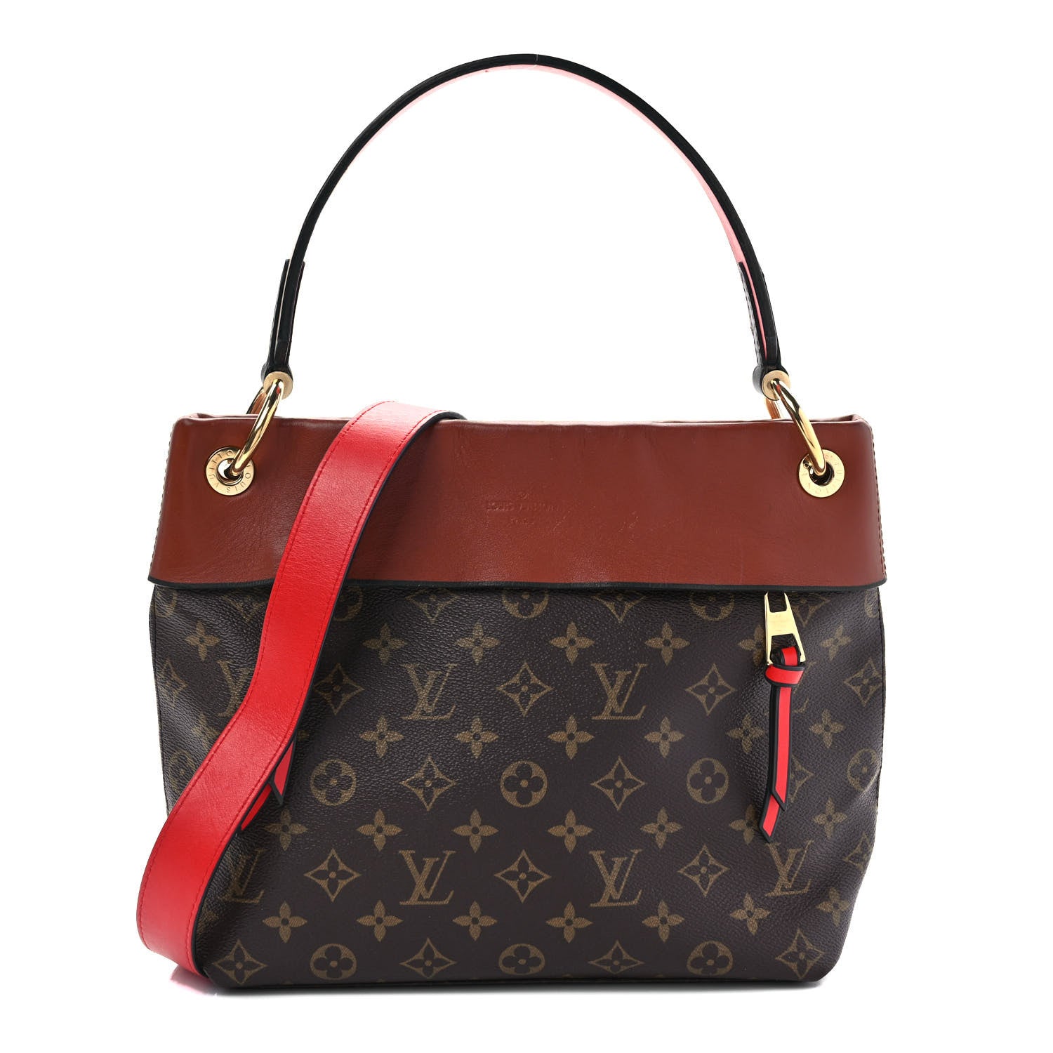 Louis Vuitton Monogram Tuileries Besace Caramel Rouge 1 of 9