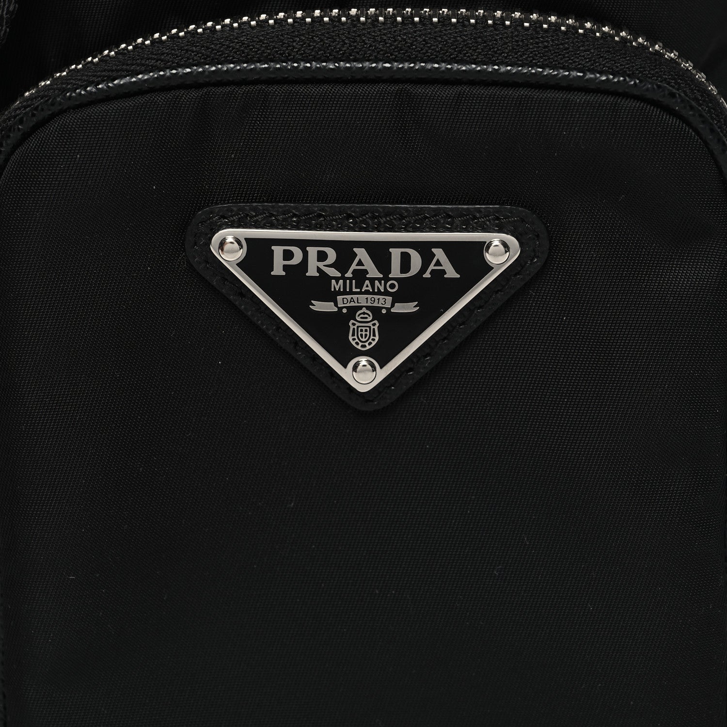 Prada Tessuto Nylon Saffiano Phone Case Crossbody Black 7 of 9