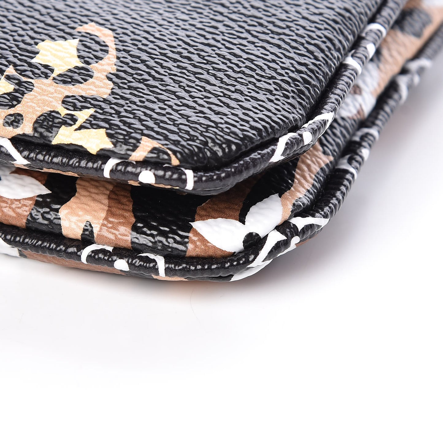 Monogram Giant Jungle Pochette Double Zip Black