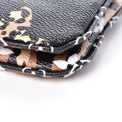 Louis Vuitton Monogram Giant Jungle Pochette Double Zip Black 9 of 10