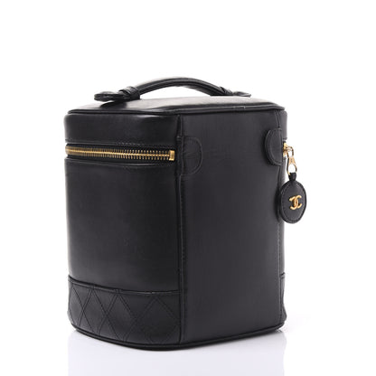 Chanel Lambskin Vanity Cosmetic Bag Black 2 of 12