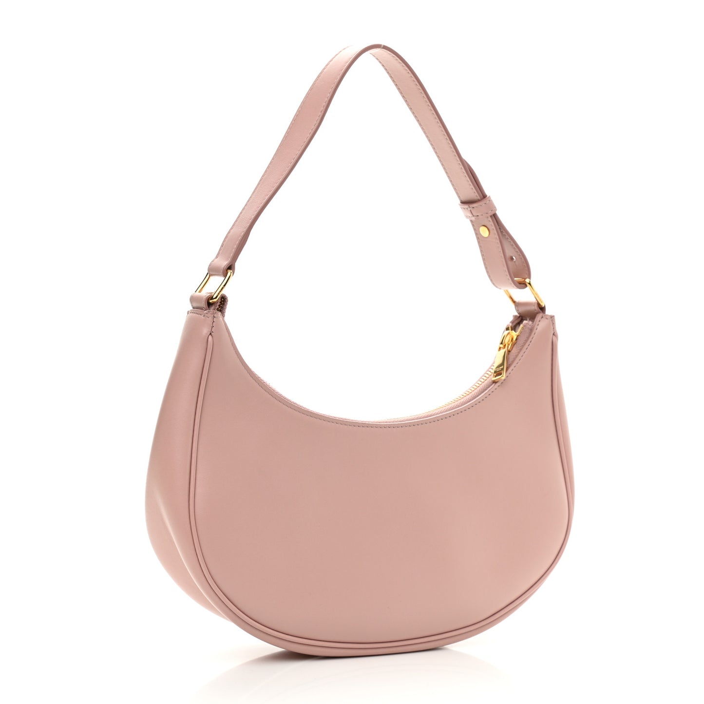 Smooth Calfskin Ava Shoulder Bag Rose Vintage