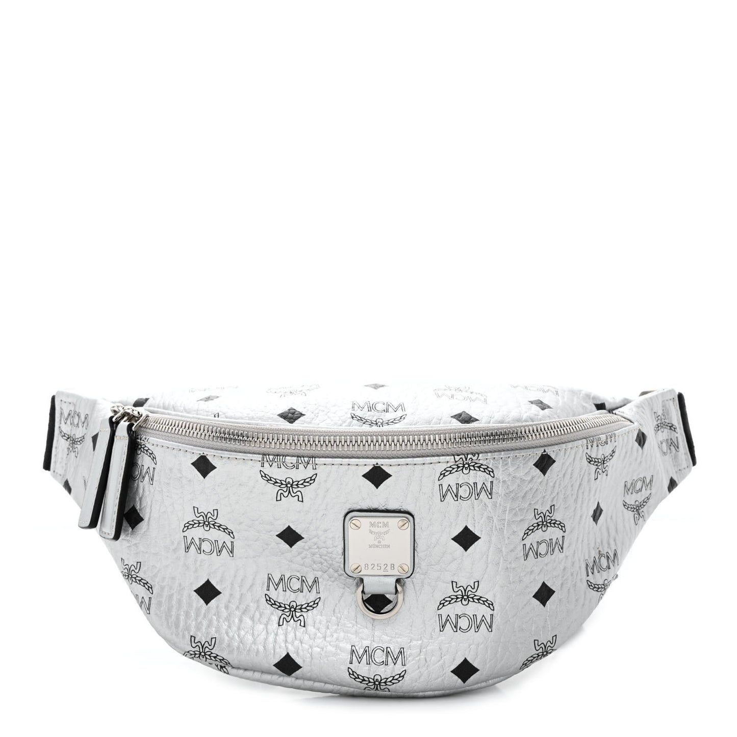 Metallic Visetos Stark Belt Bag Silver