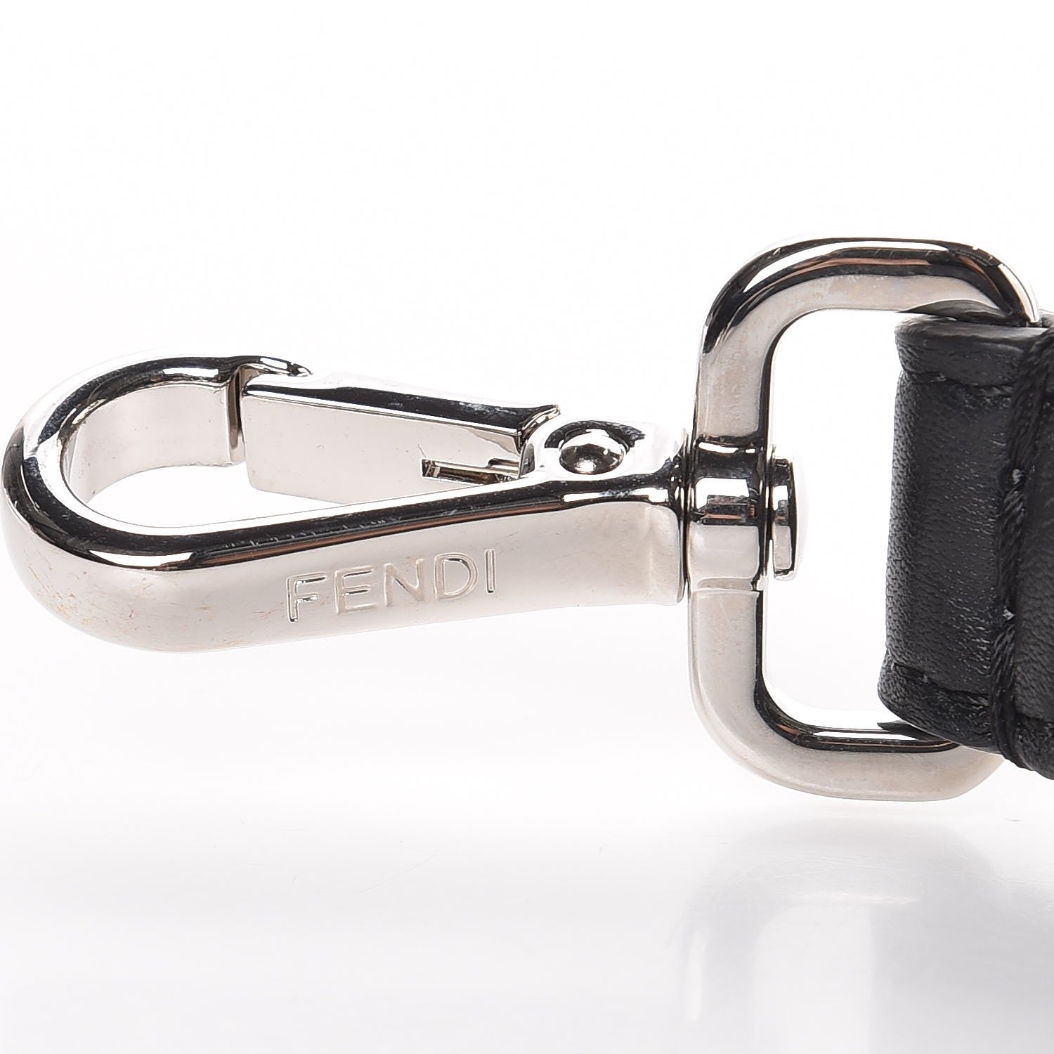 Fendi Calfskin Studded Mini Strap You Black 6 of 6