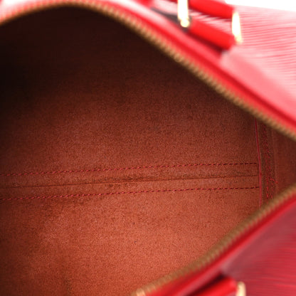 Louis Vuitton Epi Speedy 25 Rouge 5 of 12