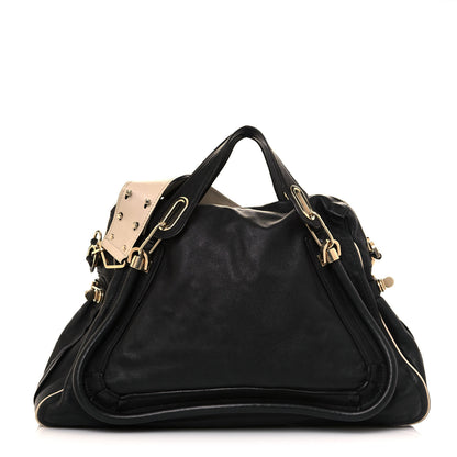 Chloe Calfskin Large Military Paraty Black 1 of 11