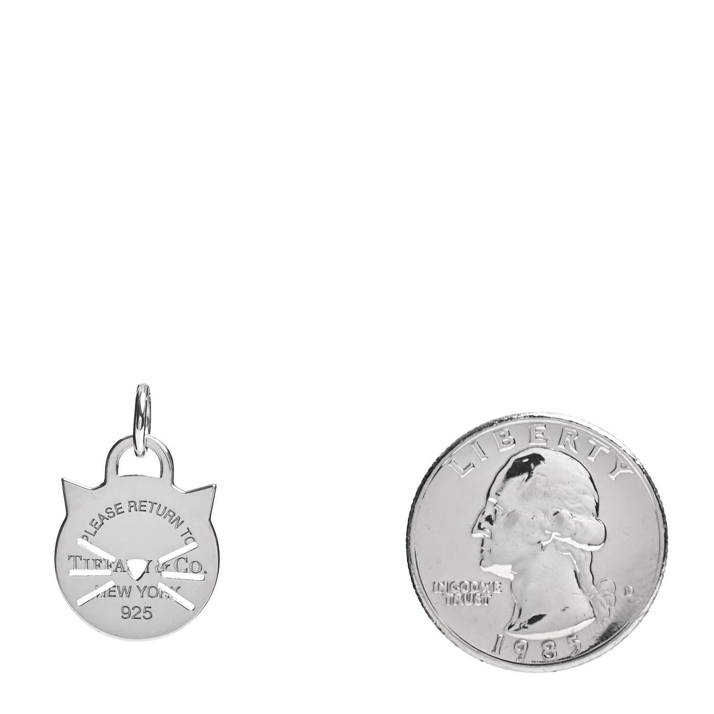 Sterling Silver Return to Tiffany Cat Charm