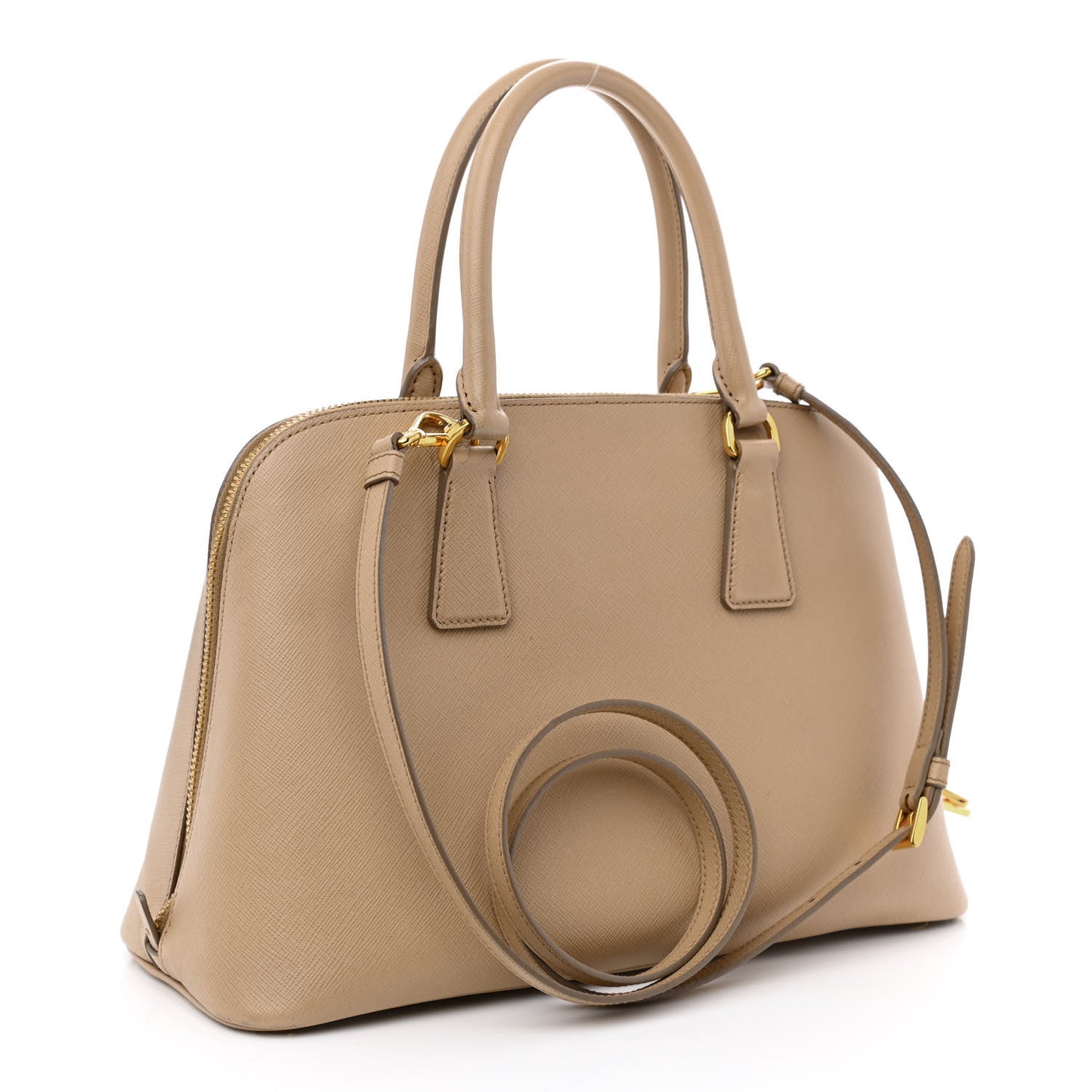Saffiano Lux Medium Promenade Tote Sabbia