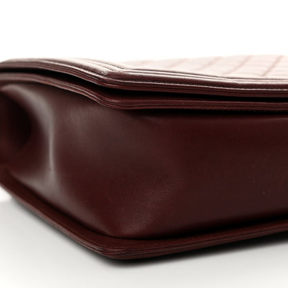 Chanel Lambskin Quilted Large Boy Flap Dark Red 9 of 15