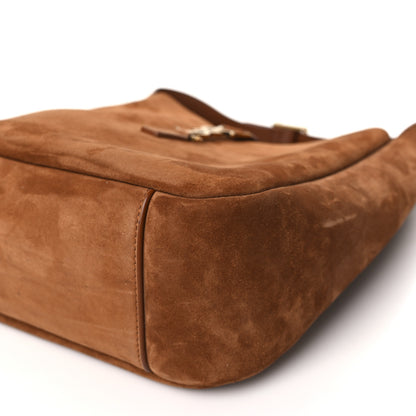 Saint Laurent Suede Small Le 5 A 7 Soft Hobo Snuff 10 of 10