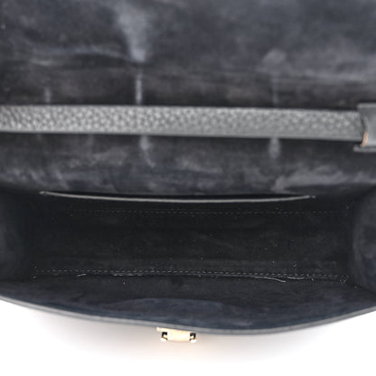 Valentino Garavani Pebbled Calfskin Medium Rockstud Flip Lock Crossbody Bag Black 5 of 10