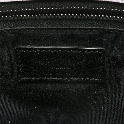 Saint Laurent Crinkled Calfskin Matelasse Monogram Medium Niki Chain Satchel Dirty White 6 of 8
