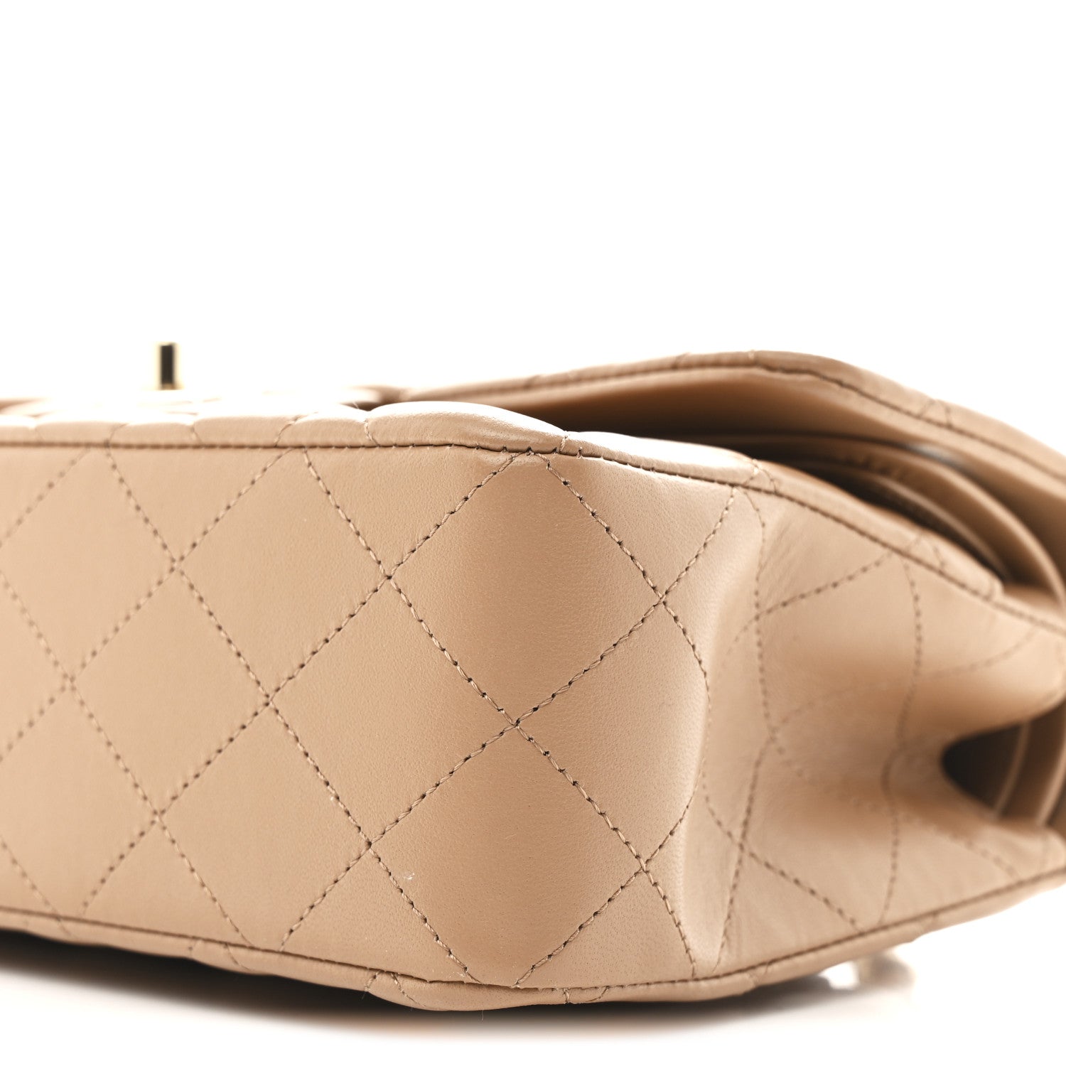 Chanel Lambskin Quilted Small Double Flap Brown 10 of 11