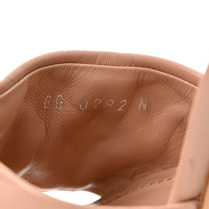 Louis Vuitton Lambskin Embossed Monogram Revival Mules 37.5 Peche Beige 8 of 11