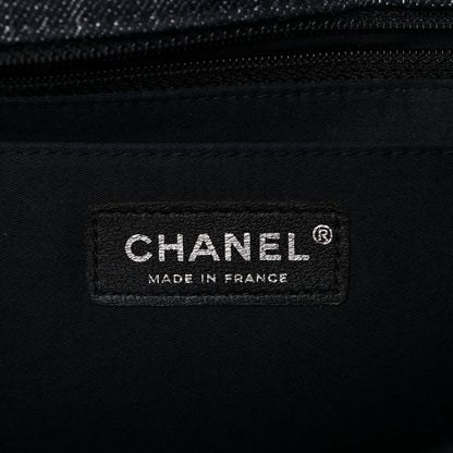 Chanel Denim Tweed Patchwork Jumbo Single Flap Multicolor 10 of 11