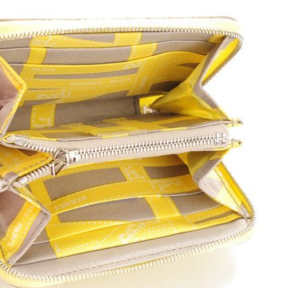 Hermes Epsom Silk'In Compact Wallet Soufre 5 of 7