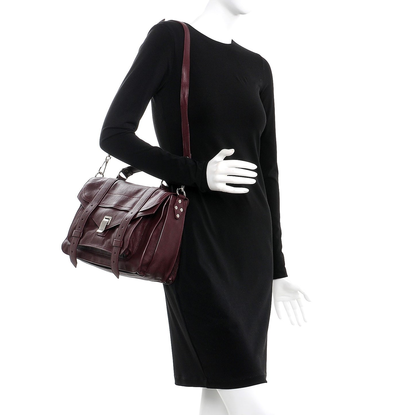 Lambskin Medium PS1 Satchel Oxblood