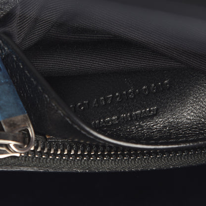 Saint Laurent Sheepskin Matelasse Chevron Monogram Medium College Bag Black 8 of 11
