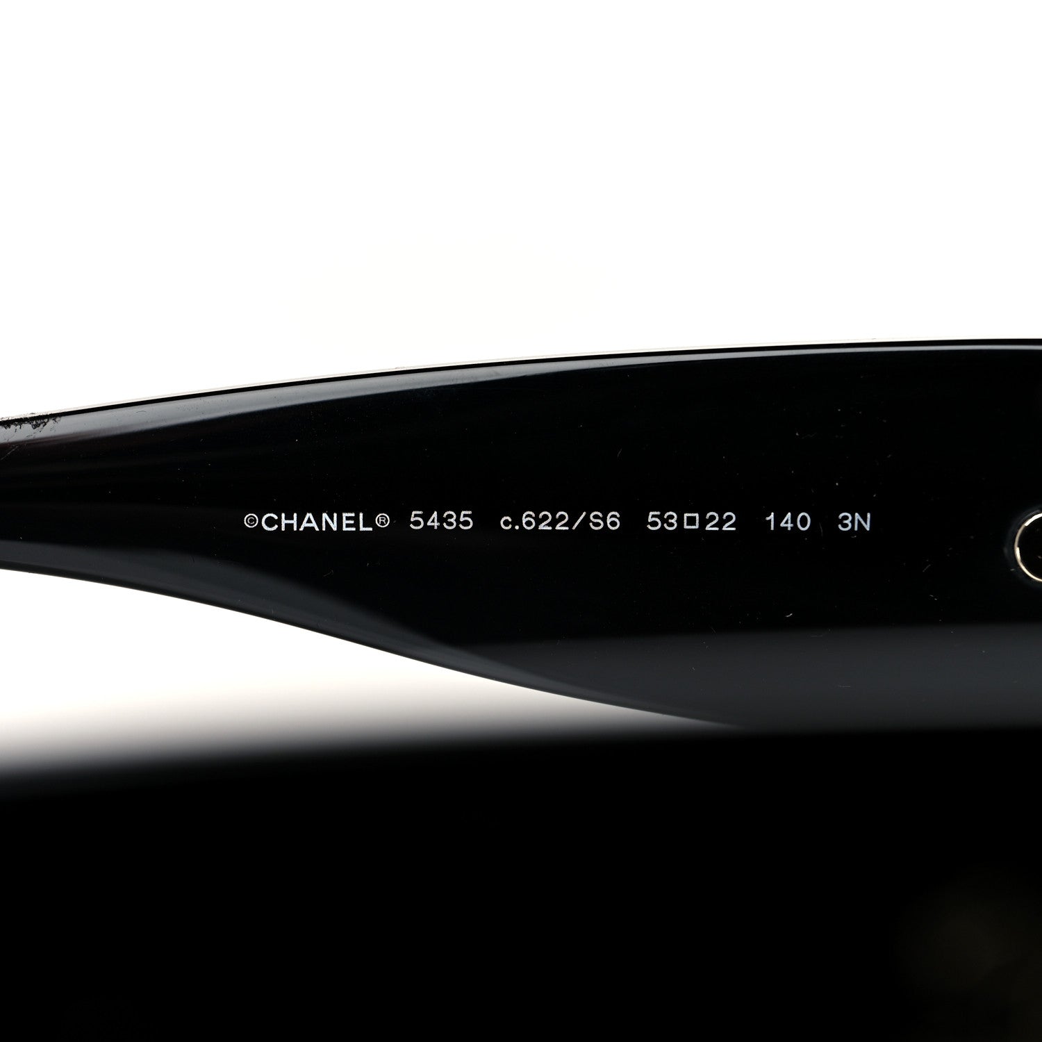 Chanel Acetate Rectangle Sunglasses 5435 Black 6 of 7
