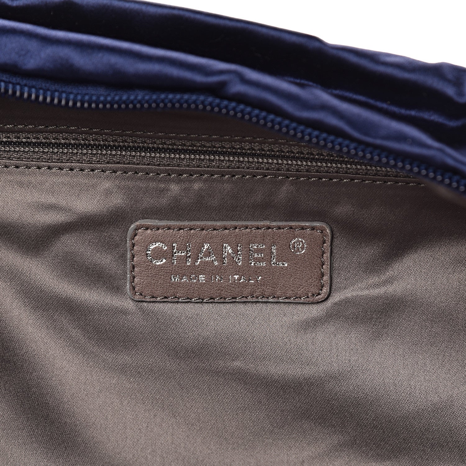 Chanel Satin Large Bow Bag Blue 8 of 10