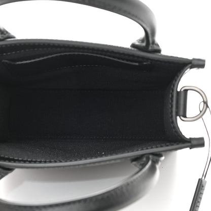 Burberry E-Canvas Mini Denny Check Tote Charcoal 5 of 10