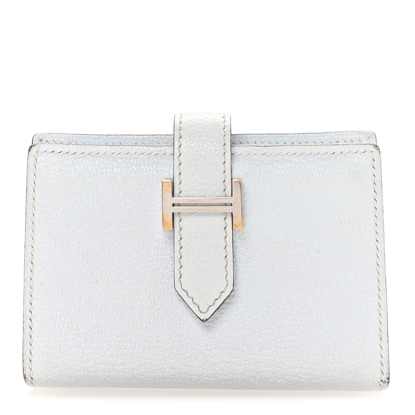 Chevre Mysore Mini Bearn Wallet Bleu Brume